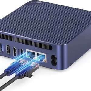 Beelink EQ14 Mini PC, Intel Twin Lake N150(Up to 3.6GHz) 16GB DDR4 500GB NVMe SSD, 2.5G Dual LAN Mini Computer Supports WiFi6, BT5.2, USB3.2, 4K@60Hz Dual HDMI Display, Home-Server/Network Firewall